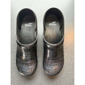 Women’s Dansko Professional Clogs SHOES SIZE US 10.5/11 EU 41 Black Multi Shiny